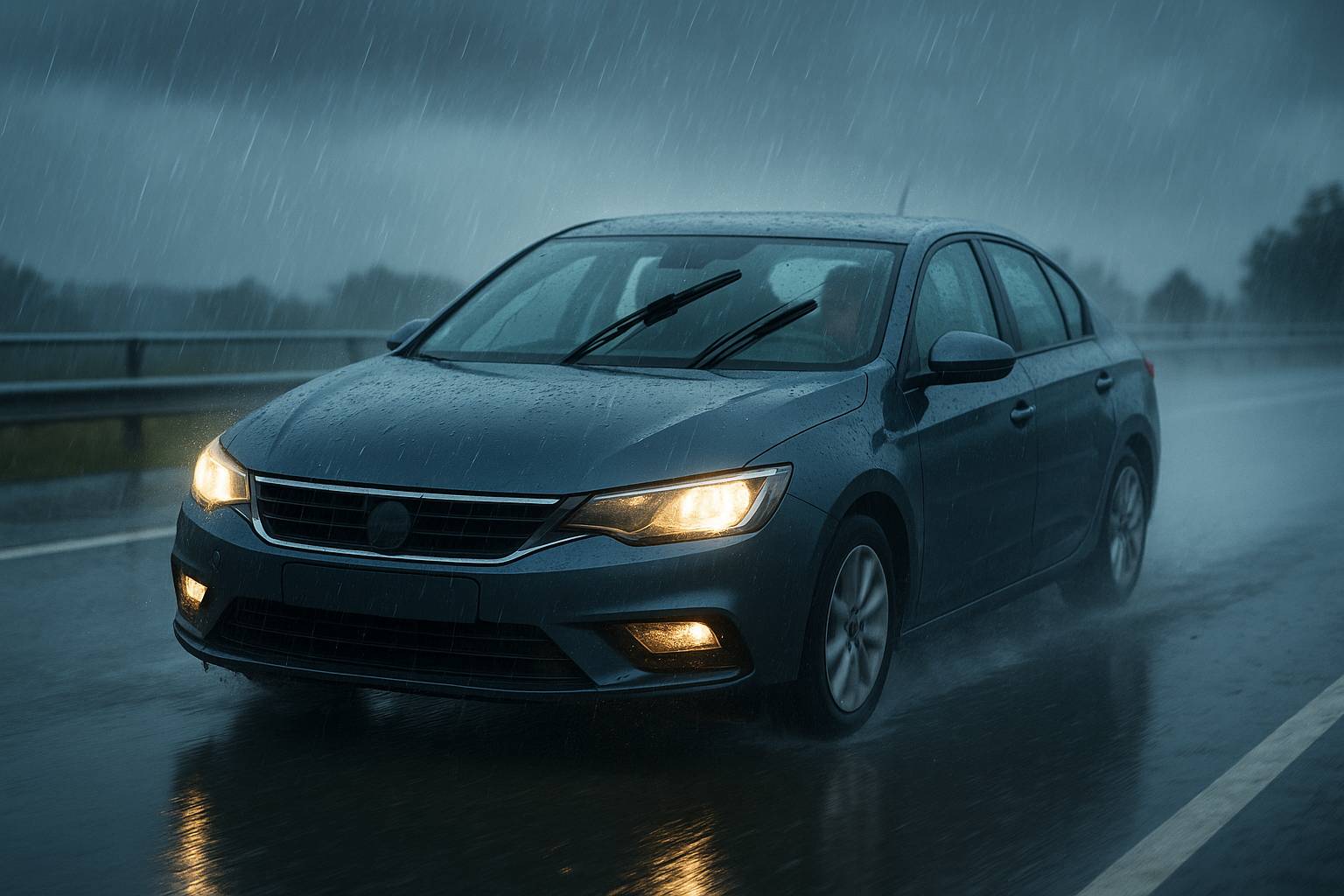 Cómo preparar tu coche para un viaje con lluvia intensa