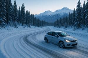 Cómo reaccionar si tu coche patina sobre hielo o nieve
